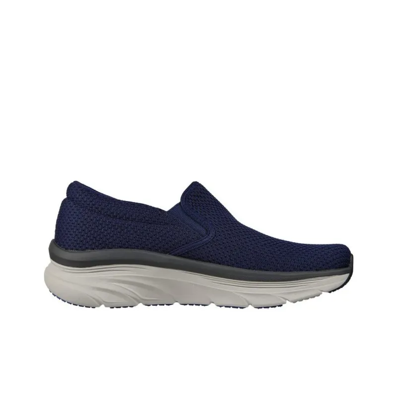 Skechers D'lux Walker Casual Shoes Men Low Top Marine Blue/Ecru-1