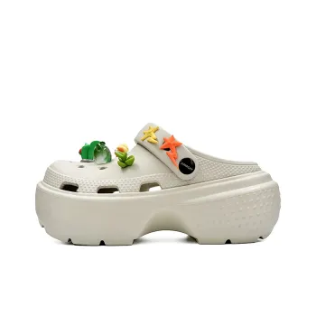 OUBT Plant 3D Embellishment Clogs Women's Beige