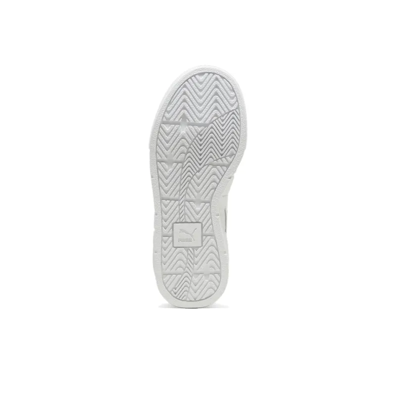 PUMA Cali Court PureLuxe Anti Slip Wear Resistant Low Top Skateboard Shoes Women's White Gray-4