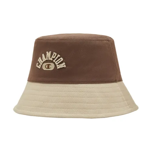 Champion Cotton Bucket Hats Unisex Dark Brown