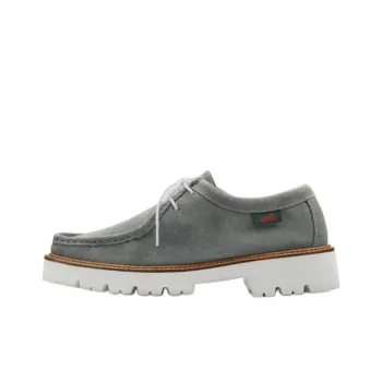 G.H. Bass & Co. Wallace Suede Casual Single Shoes 3.5cm Women's Gray Blue