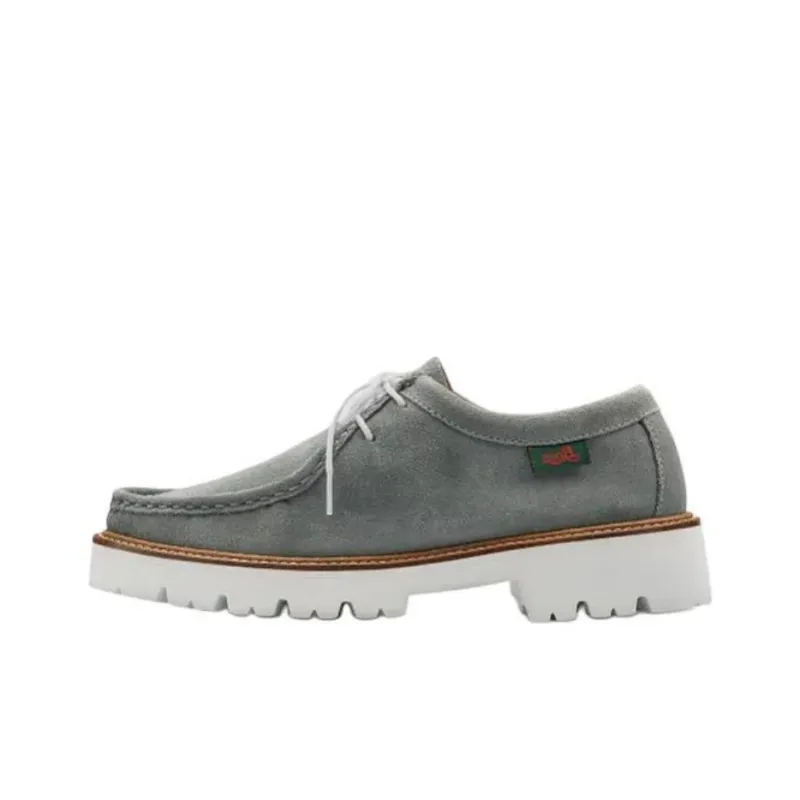 G.H. Bass & Co. Wallace Suede Casual Single Shoes 3.5cm Women's Gray Blue-0
