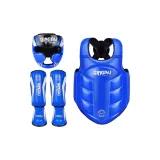 Blue, Head Guard+Chest Protection+Leg Protection
