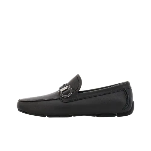 Ferragamo Gancini Loafers Men Black