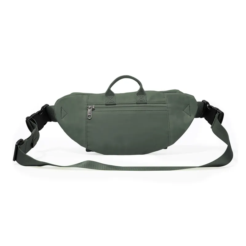 Werocker Nylon Fanny Pack Regular Unisex Classic Black Ecru Mint Green Gray Brown Royal Blue Army Green Gray-34