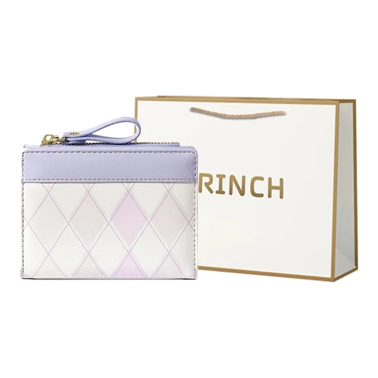 BRINCH PU Wallet Regular Women's Pink/Purple-2