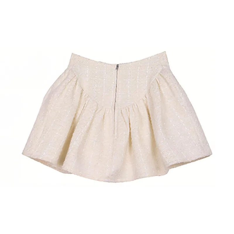 LACERTA Casual Short Skirts Women's Beige-1