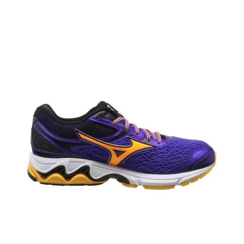 Mizuno Anti-Slip Wear-Resistant Low-Top Running Shoes Women's Purple Black Orange-1