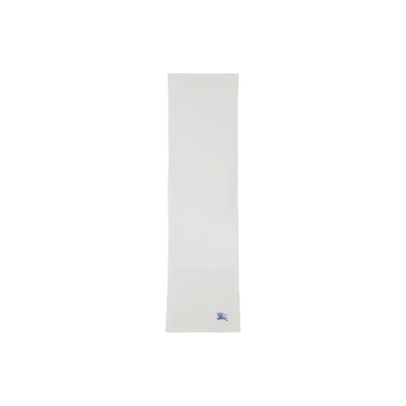 Burberry Cashmere Knit Scarves Unisex White-1