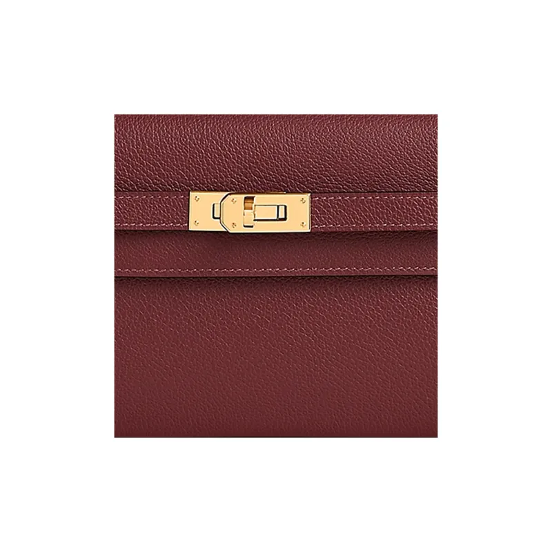 HERMES Kelly To Go Evercolor Leather Handheld Crossbody Bag Shoulder Bag Women's 55 Rouge Hermes Red-3