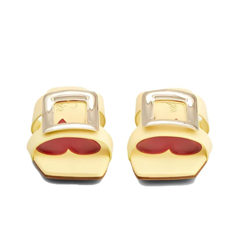 Roger Vivier Slide Slippers Women's Yellow-3