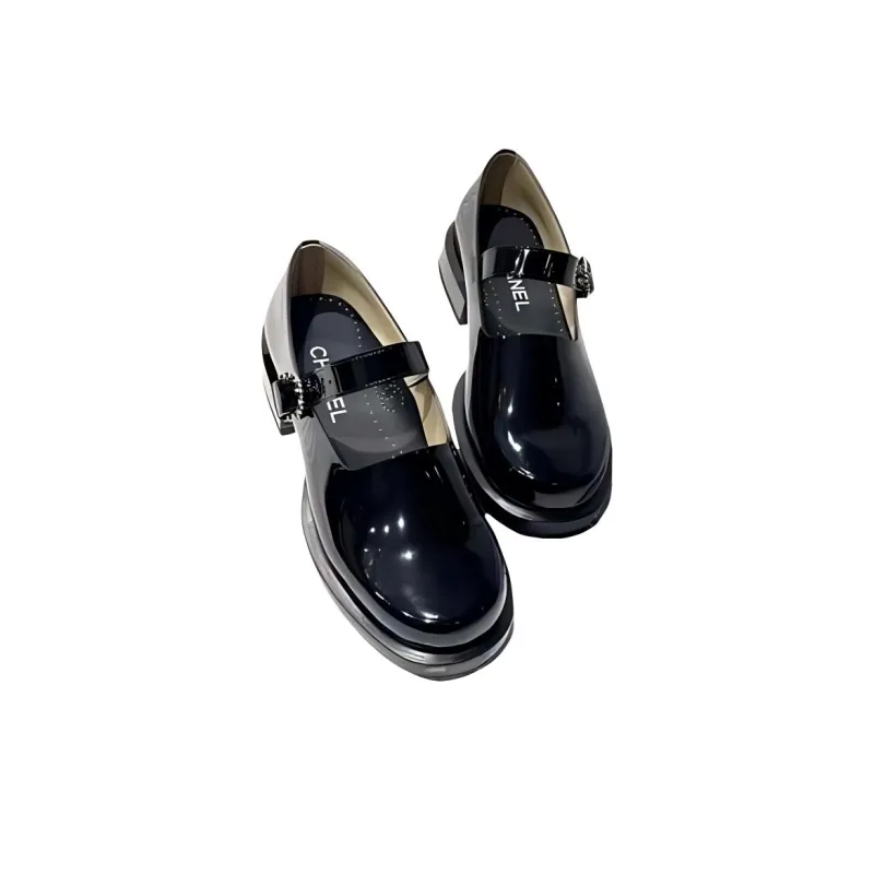 CHANEL Casual Single Shoes Women's Black-2