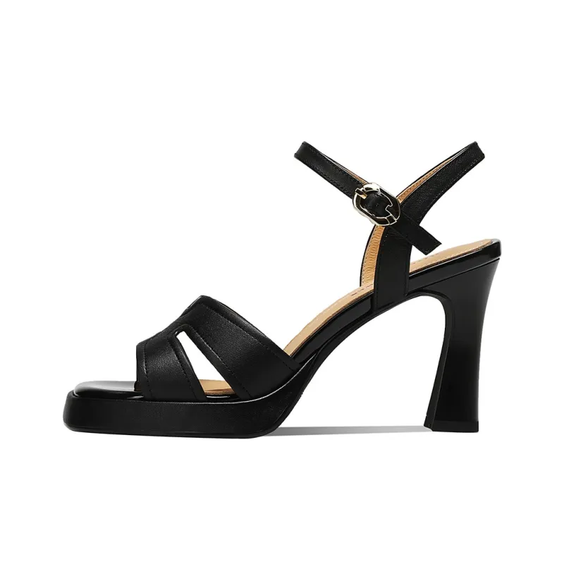 BOSSSUNWEN One Strap Sandals 8.5cm Women's-5