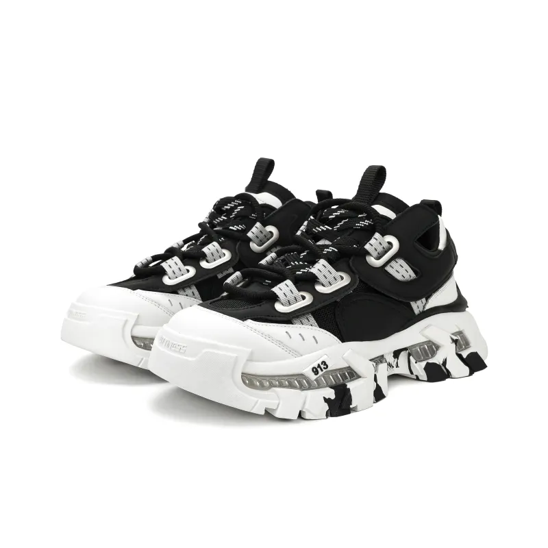 NUTTINESS Ruins Collection Abrasion Resistant Breathable Height Increasing Low Top Chunky Sneakers Unisex-2