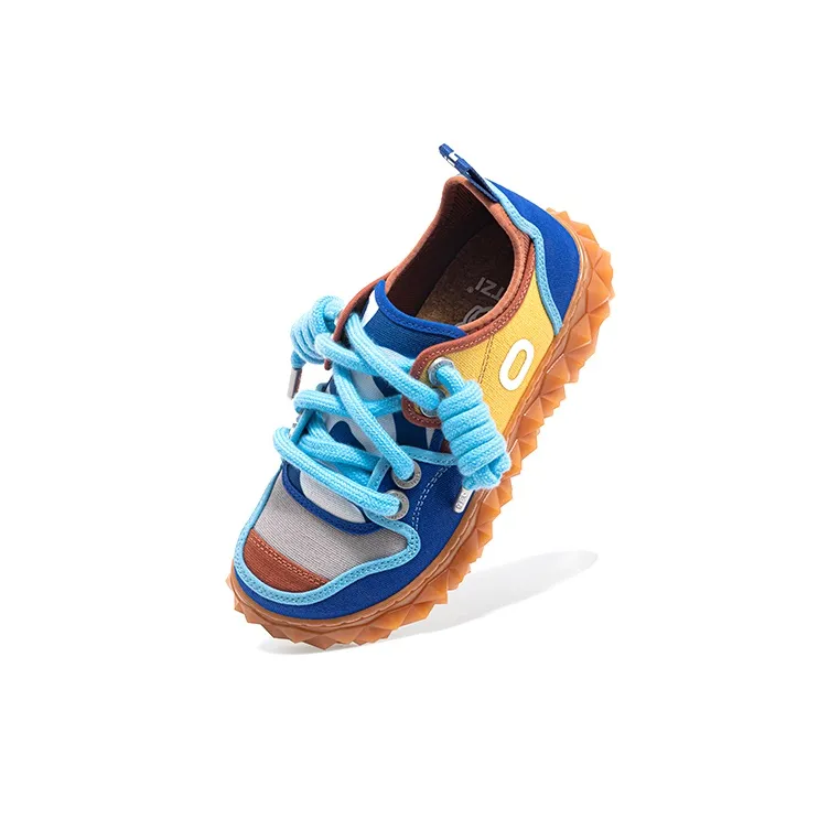OETZI New Iceberg Series Ice Man Oz Height Increasing Lightweight Breathable Low Top Casual Shoes Unisex Blue & Yellow-3