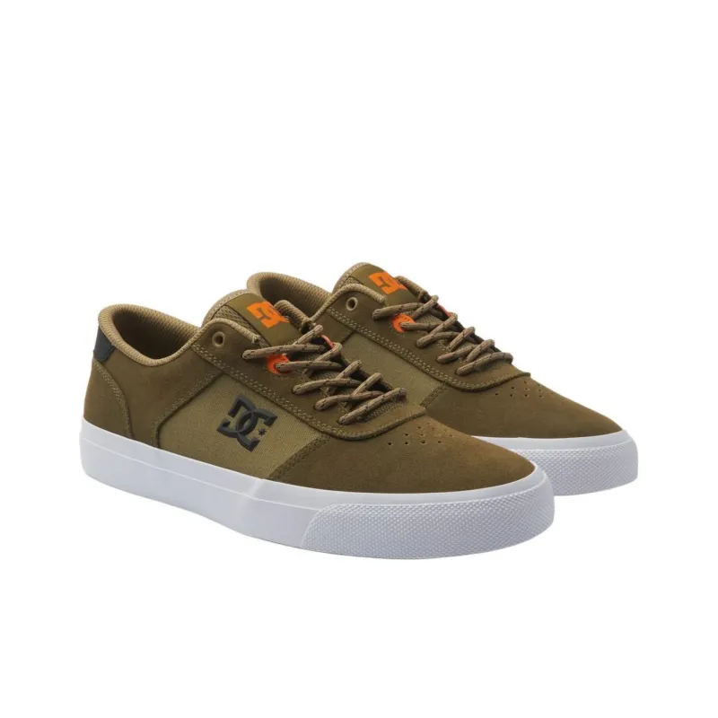 DC Shoes Low Top Skateboard Shoes Men's Olive Green-2