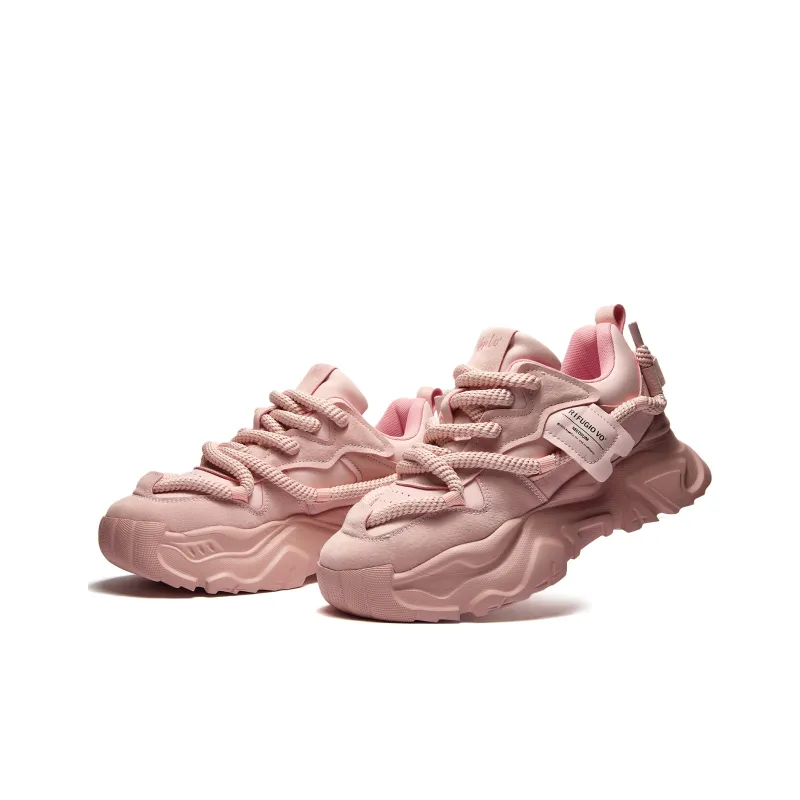RIFUGIO VO' Shock Absorbers With Slip Resistant And Abrasion Resistant Properties Low Top Chunky Sneakers Unisex-38