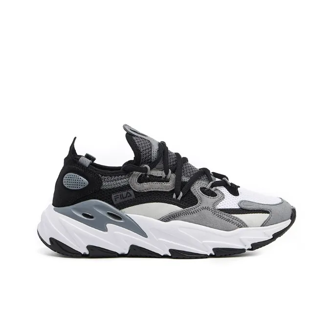 FILA Ray Tracer Durable Breathable Low Top Running Shoes Women's Gray White-1