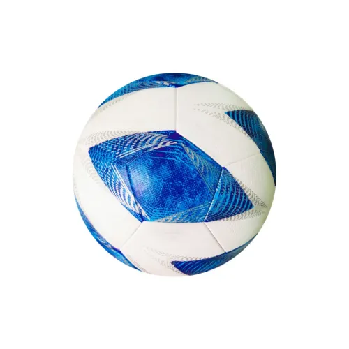 Summos Size 5 Soccer PU Machine Stitched Soccer Ball Unisex Blue White