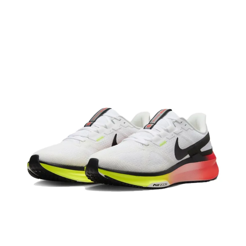 Nike Structure 25 White Bright Crimson Volt Black-2