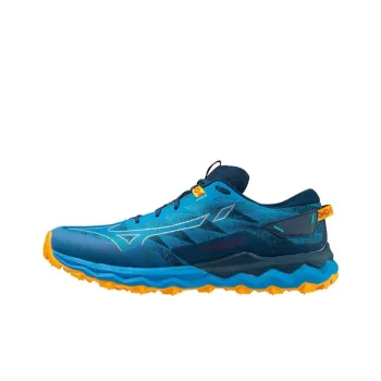 Mizuno Wave Daichi 7 Cushioning Abrasion Resistant Lightweight Low Top Running Shoes Men's Blue