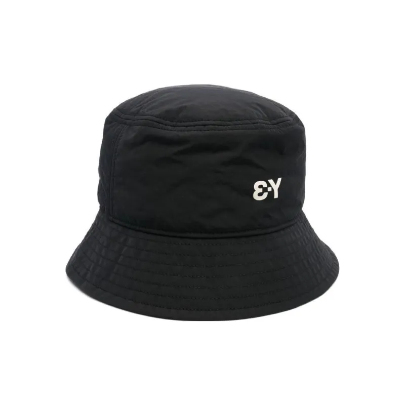 Y 3 X Adidas Logo Printed Pull On Bucket Hat-1