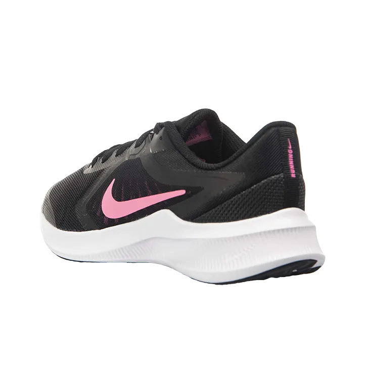 Nike Downshifter 10 Cushioned Anti-Slip Wear-Resistant Breathable Lightweight Low-Top Running Shoes GS Black Pink-2