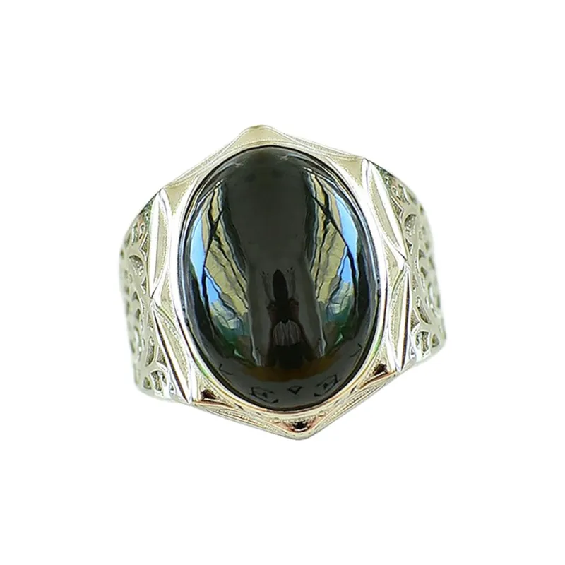 Jade Ink Love Rings Green Jade Men's-0