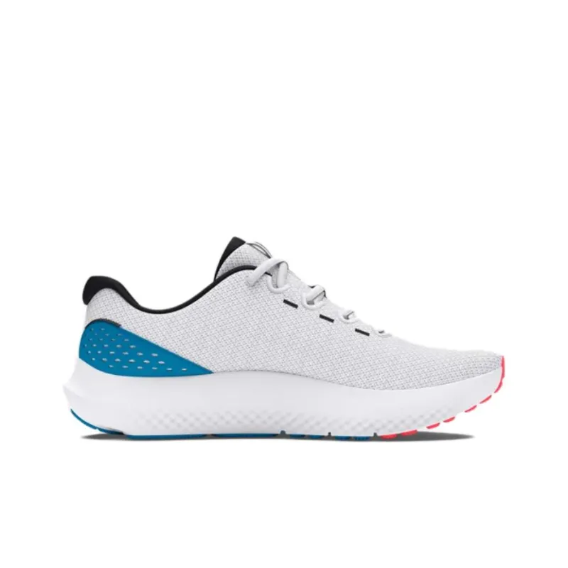 Under Armour Slip Resistant Running Shoes Men's White Red Blue-1