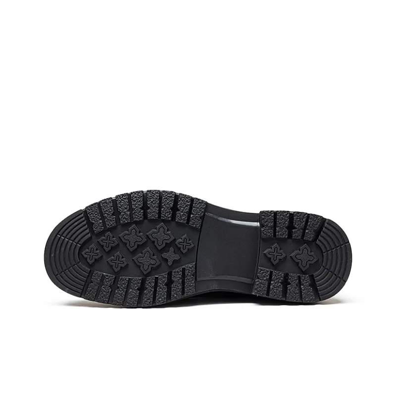 JOSINY Men's Casual Shoes Men Low Top Black-4