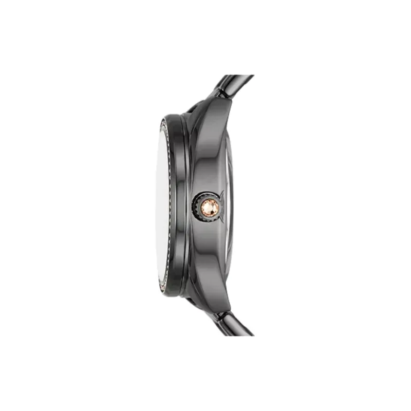 FOSSIL VALE Collection Wrist Watch Automatic Mechanical Movement Stainless Steel Strap 35mm Gray Dial Unisex-1