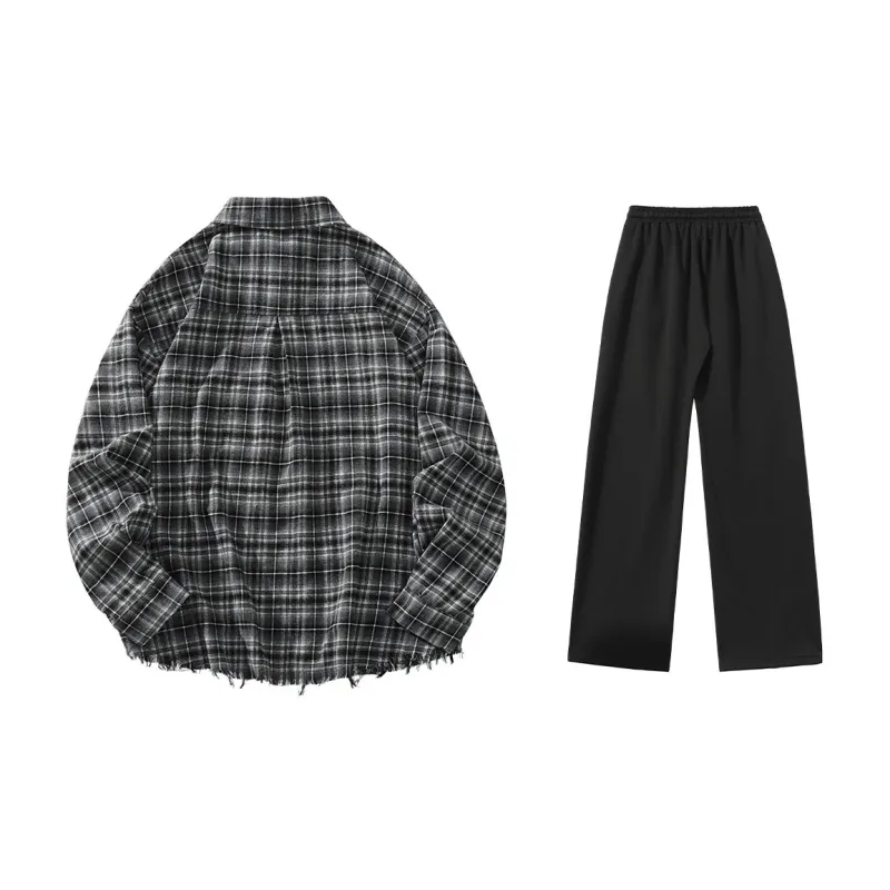 LIVINGTOWN Shirt Matching Set Unisex-1