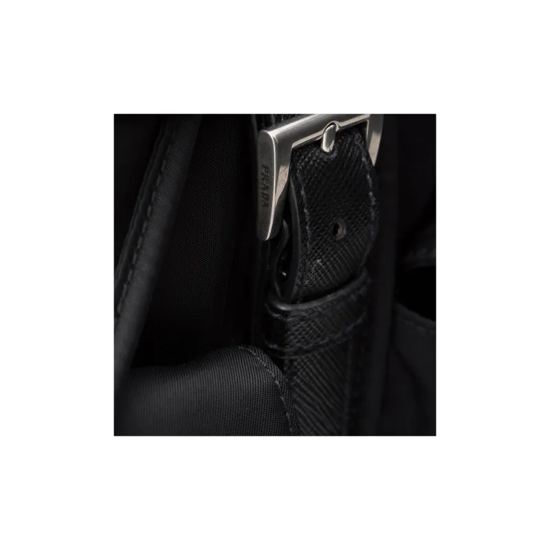 PRADA Recycled Nylon Backpack Men's Black-4