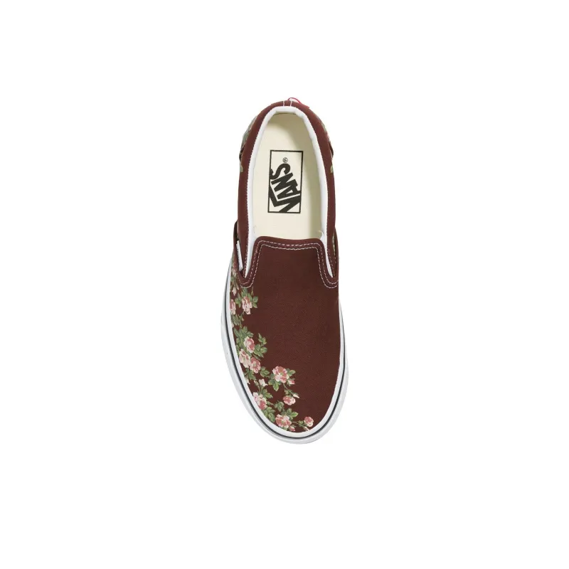 Vans Classic Slip On Wallflower Floral Shoes 'Bitter Chocolate'-3