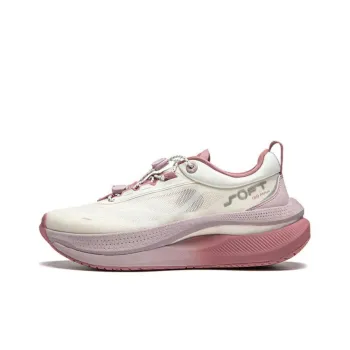 LiNing SOFT GO MAX Cushioning Anti Slip Wear Resistant Breathable Support Rebound Low Top Casual Shoes Women's Ecru