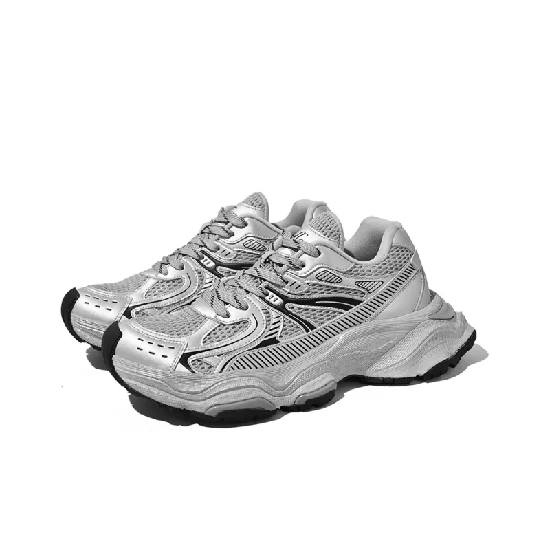 TCELLARS Cushioning Anti-Slip Wear-Resistant Breathable Lightweight Height Increasing Low-Top Chunky Sneakers Unisex-1