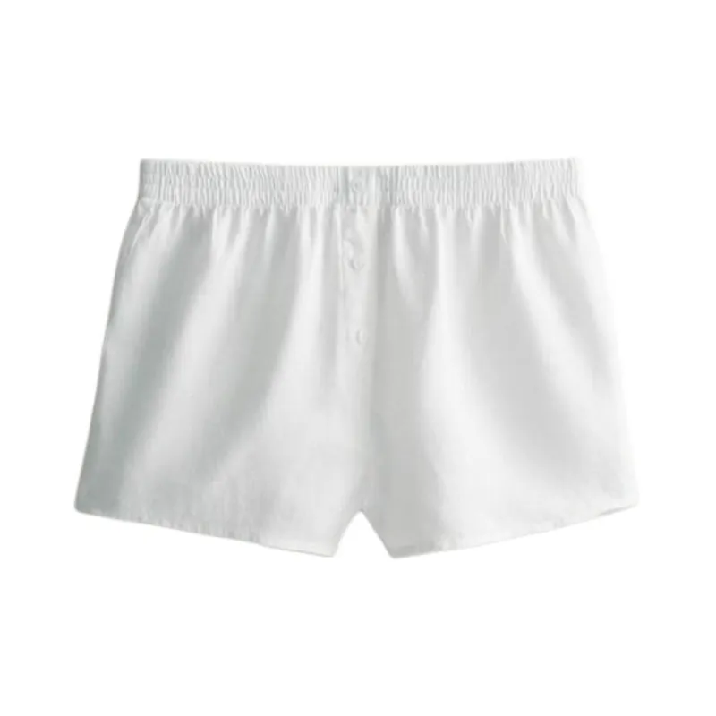 ZARA Pajama Pants Women's White-0