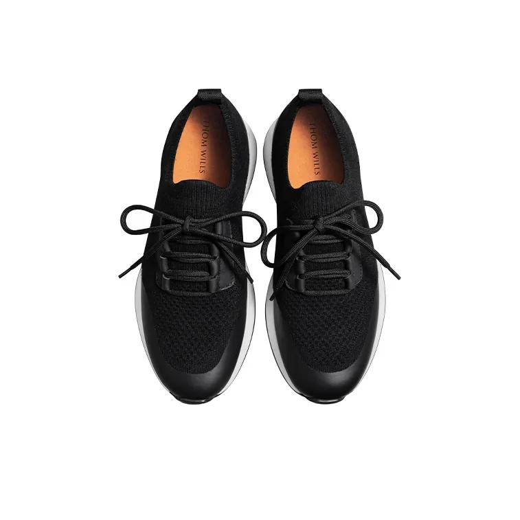 THOM WILLS Cushioning Rebound Low Top Running Shoes Men's Black-2