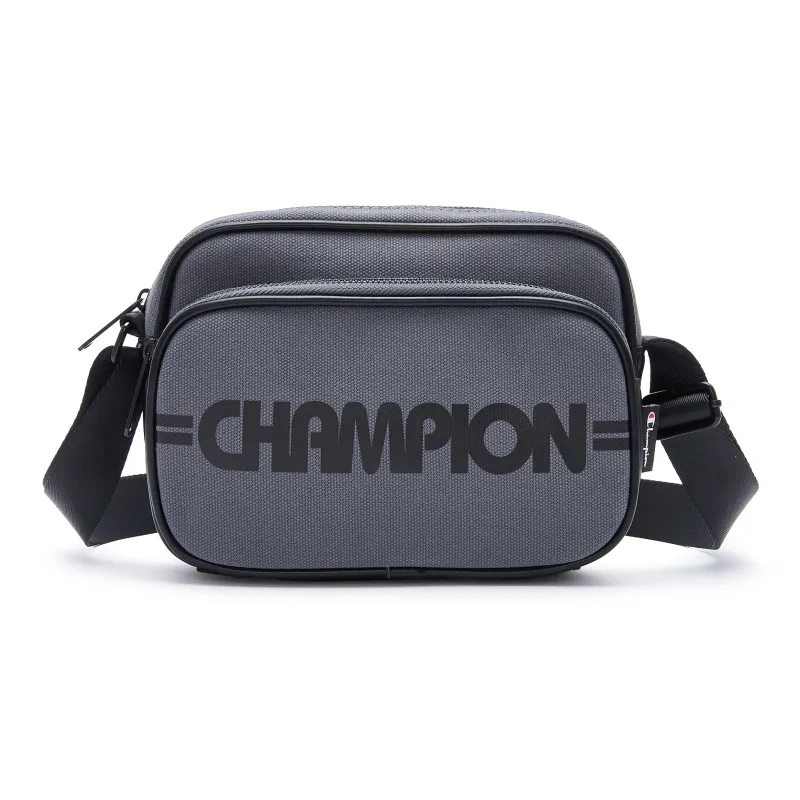 Champion Fabric Shoulder Bag Unisex Gray Black/Black-0
