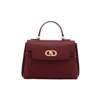 RED DRAGONFLY Split Cow Leather With Microfiber Synthetic Leather One Shoulder Handbag Regular Women's Multicolor
