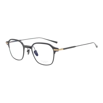 MASUNAGA Titanium Square Eyeglass Frames Unisex Black