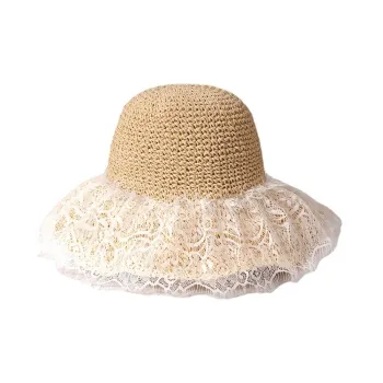 MITHAOL KUSC Straw Woven Bucket Hats Women's
