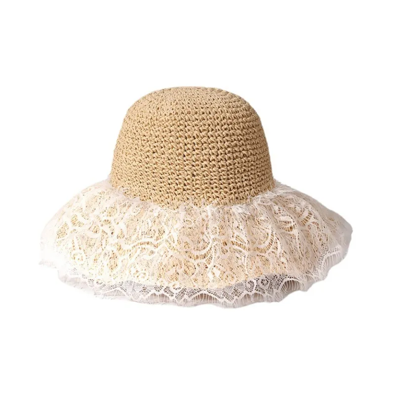 MITHAOL KUSC Straw Woven Bucket Hats Women's-0
