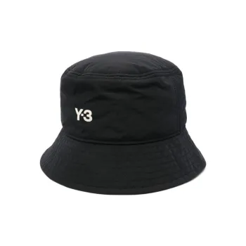 Y 3 X Adidas Logo Printed Pull On Bucket Hat