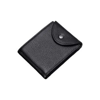 OUZIHUANG Cow Leather Card Holder Men's