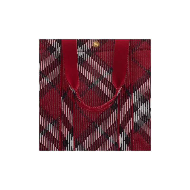 Burberry Polyamide Tote Bag Shopping Bag Shoulder Bag Handbag Women's Red-3