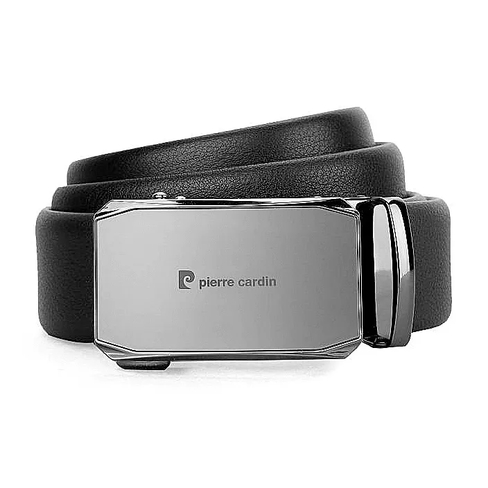 PIERRE CARDIN Genuine Cow Leather Automatic Buckle Father, Dad, And Father in Law Box Men's Width 3.5CM-20