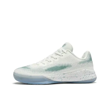 IVERSON Anti Slip Wear Resistant Low Top Basketball Shoes Unisex White Khaki Blue