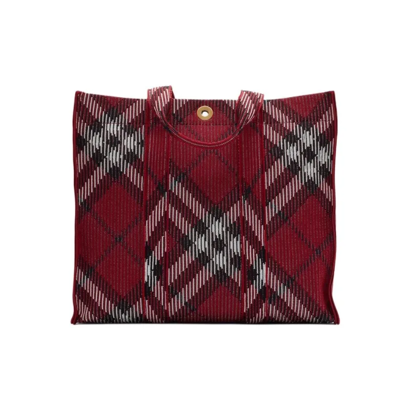 Burberry Polyamide Tote Bag Shopping Bag Shoulder Bag Handbag Women's Red-2