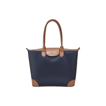 Marino Orlandi Fabric Shoulder Bags Handbags Large Size Women's Blue/Khaki